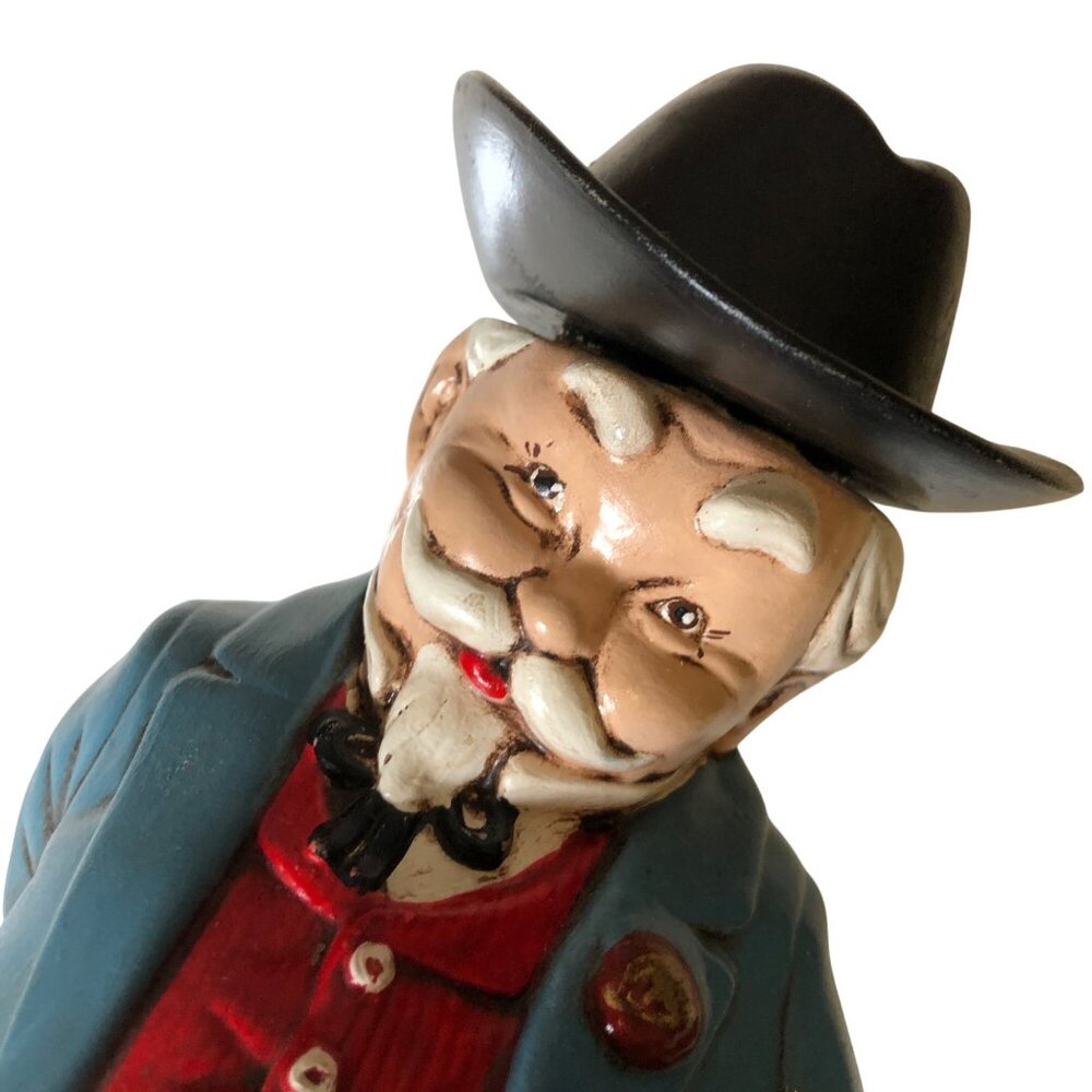 Ottos Tonic Decanter Vintage Gentleman Colonel Sanders Hand Painted by Stella